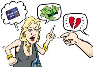couple arguing over money