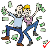 couple with money