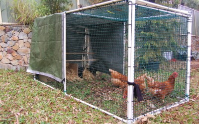 ... of how to build the basic structure for a simple chicken 'tractor