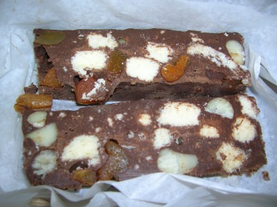 Macadamia & Apricot Chocolate Slice