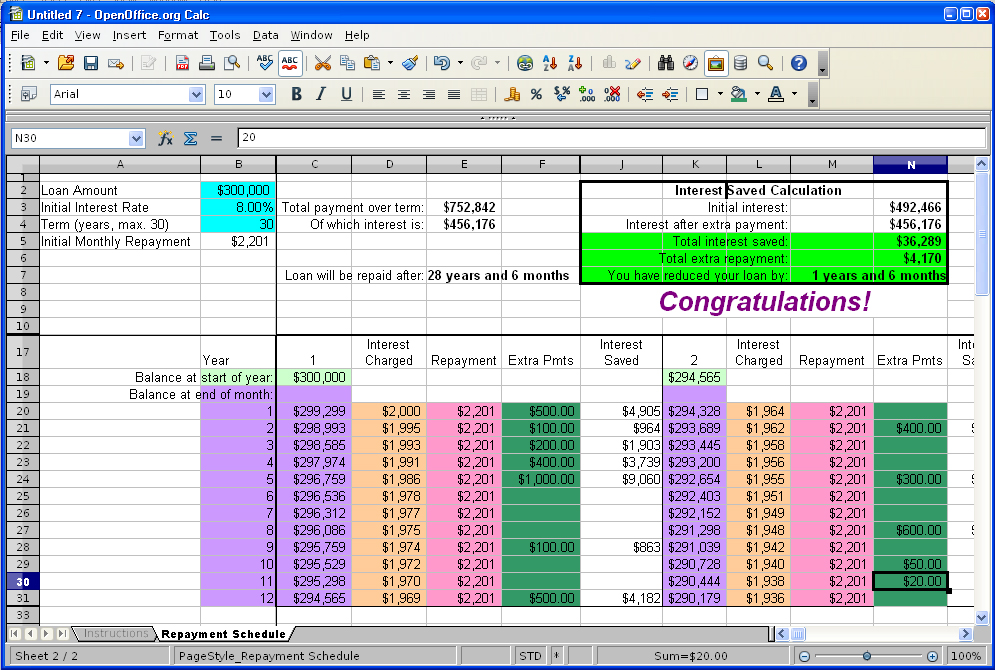 mortgage extra payments calculator